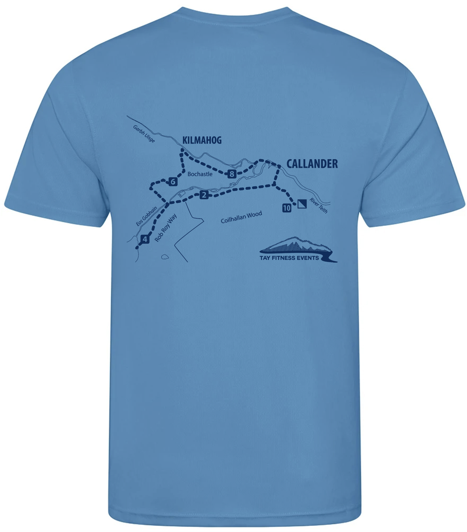 Callander 10K & 5K T-Shirt - Sapphire/Navy - Image 3
