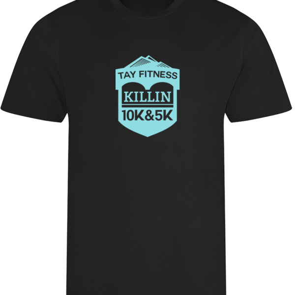 Killin 10K & 5K T-Shirt - Black & Mint