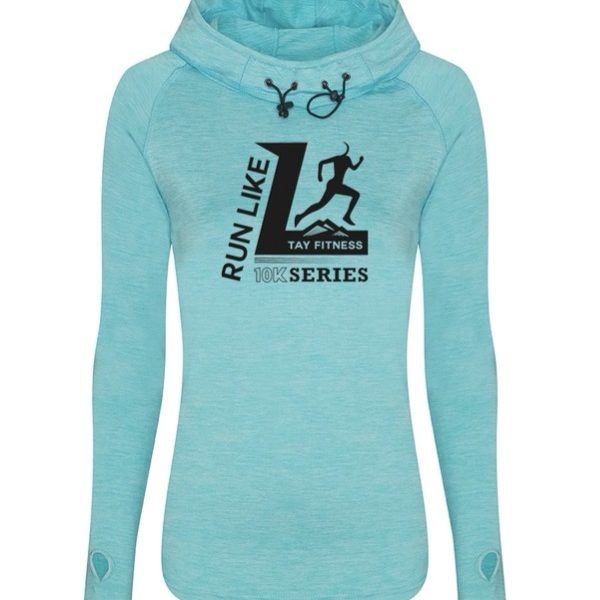 Run Like L Hoodie - Turquoise