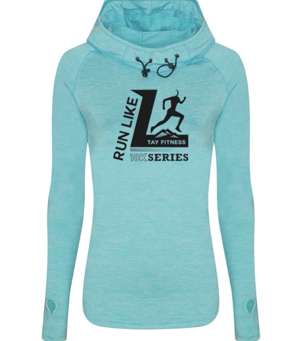 Run Like L Hoodie - Turquoise